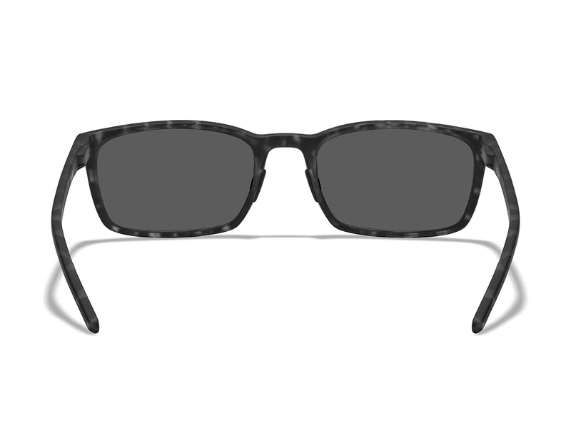 Off-White Austin: black oval sunglasses with dark gray lenses