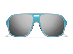 Sky Blue/Orange Frame - Dark Arctic Mirror Lens