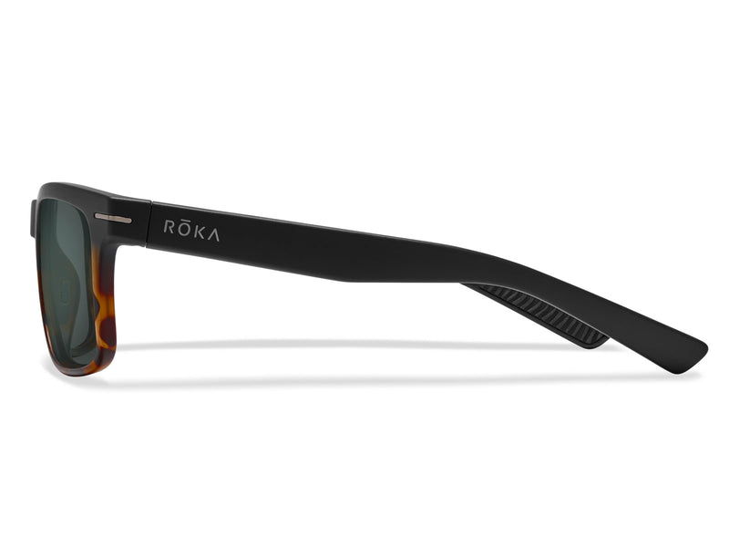 Roka Braker Prescription Sunglasses with Dark Arctic Mirrors (Matte Black)