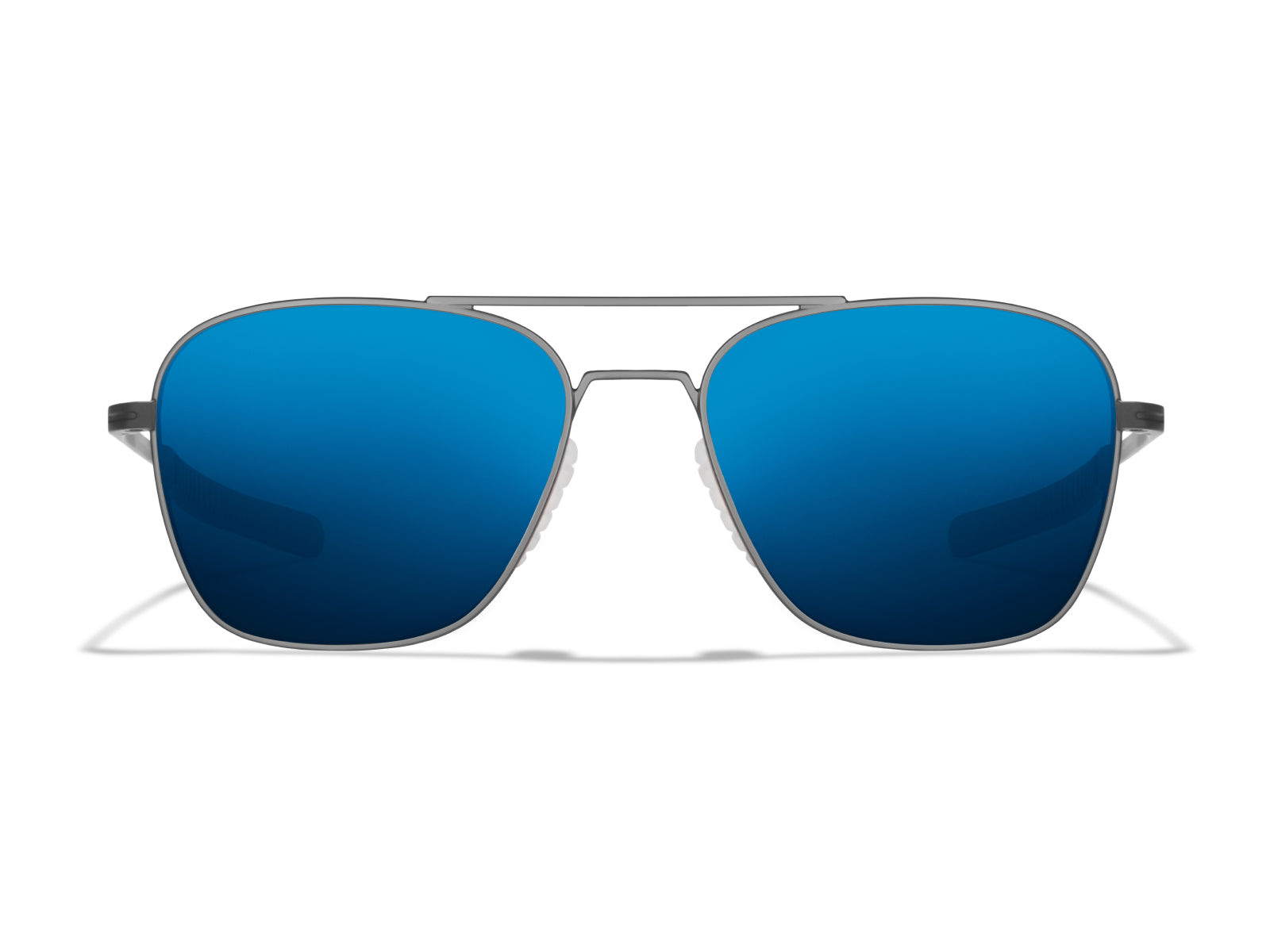 ROKA Falcon Titanium Sunglasses with Gunmetal Frames - Glacier Mirror Lens