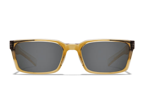 Roka Palmer Sunglasses with Sandalwood Frames - Dark Carbon (Polarized) Lens