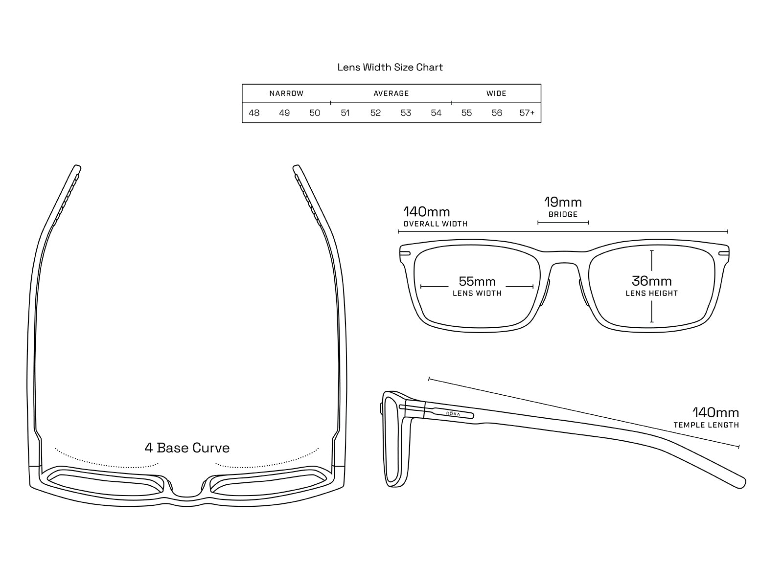 Roka Palmer Sunglasses with Sandalwood Frames - Dark Carbon (Polarized) Lens