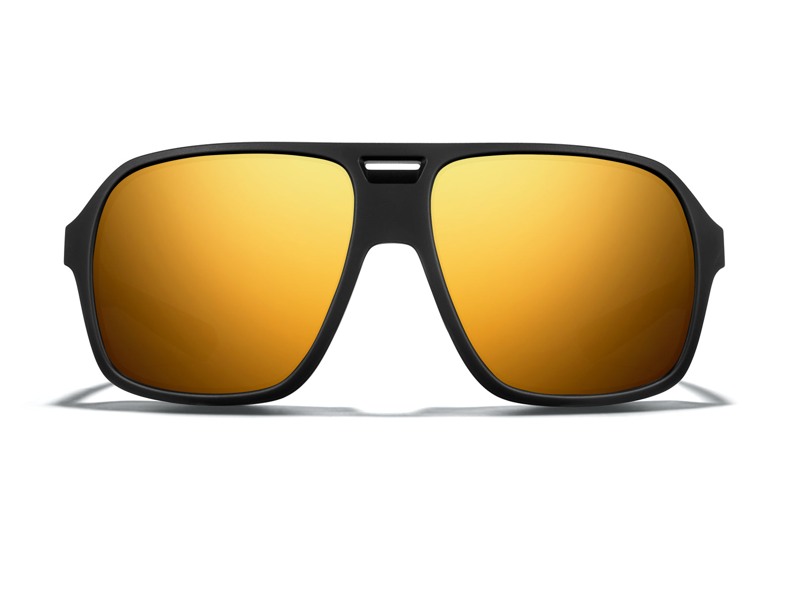 Torino Aviator Sunglasses in Yellow Gold